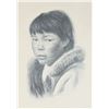 Image 2 : Portrait of an Inuit Youth, Signed Lithograph