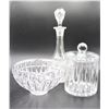 Image 2 : (3) Cut Glass Vessels