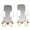 Image 1 : Pair of Two-Branch Mirror Sconces