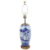Image 1 : Blue & White Porcelain Lamp