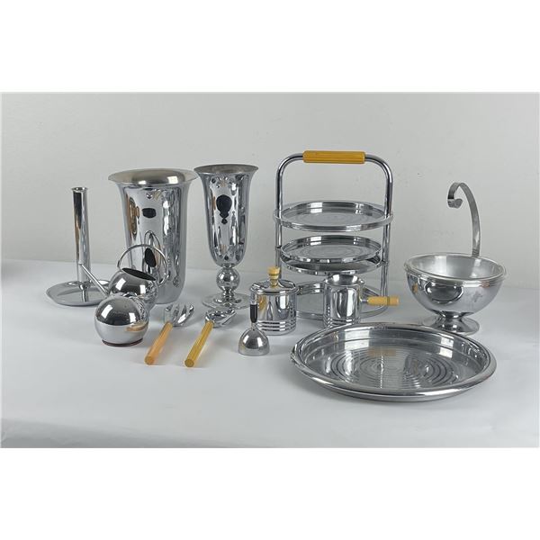 Chase Chrome and Bakelite Serving Set