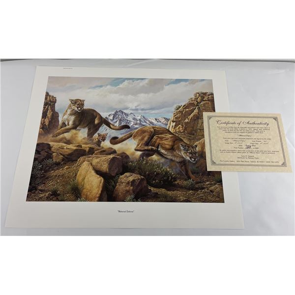 Barbara Peets Signed Print Maternal Defense