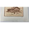 Image 2 : Ace Powell Etching Sepia tone Frontier Cabin