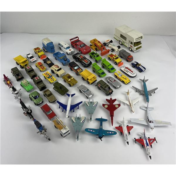 Lot of Vintage Hot Wheels Toy Cars Planes