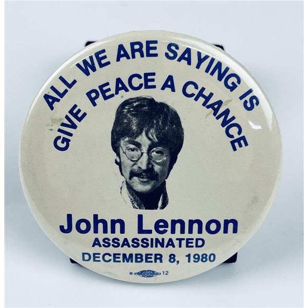 Vintage John Lennon Assassination Button