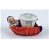 Image 2 : Royal Bayreuth Porcelain Clowns Match Candlestick