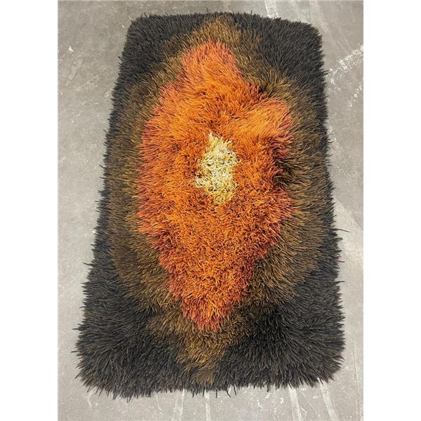 Mid Century Danish Rya Shag Rug