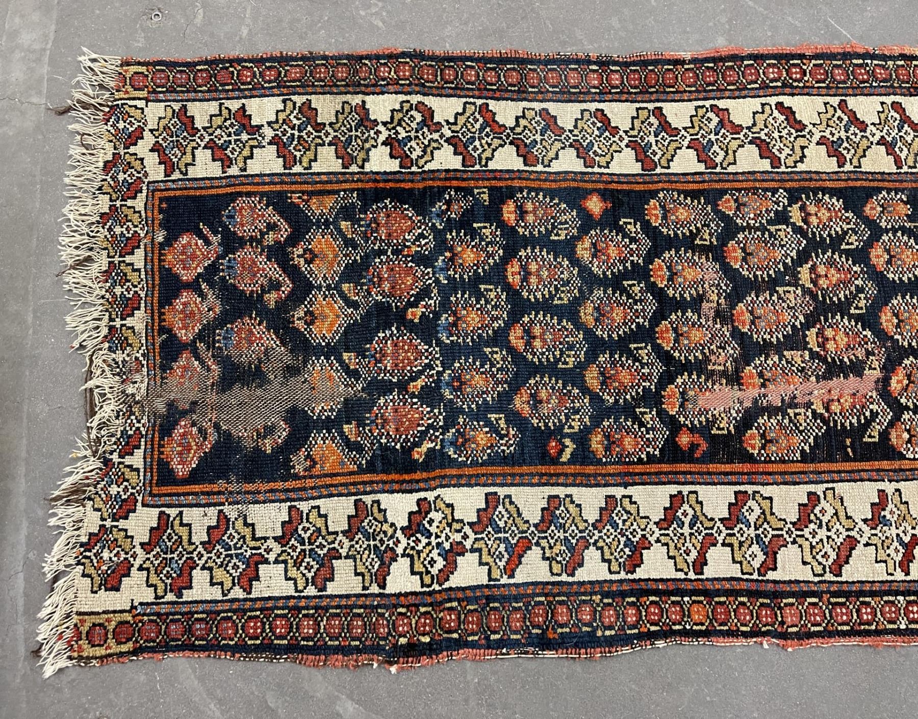 Antique Caucasian Persian Oriental Runner Rug