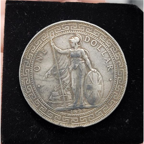 Great Britain UK 1899 Chinese Silver Trade Dollar