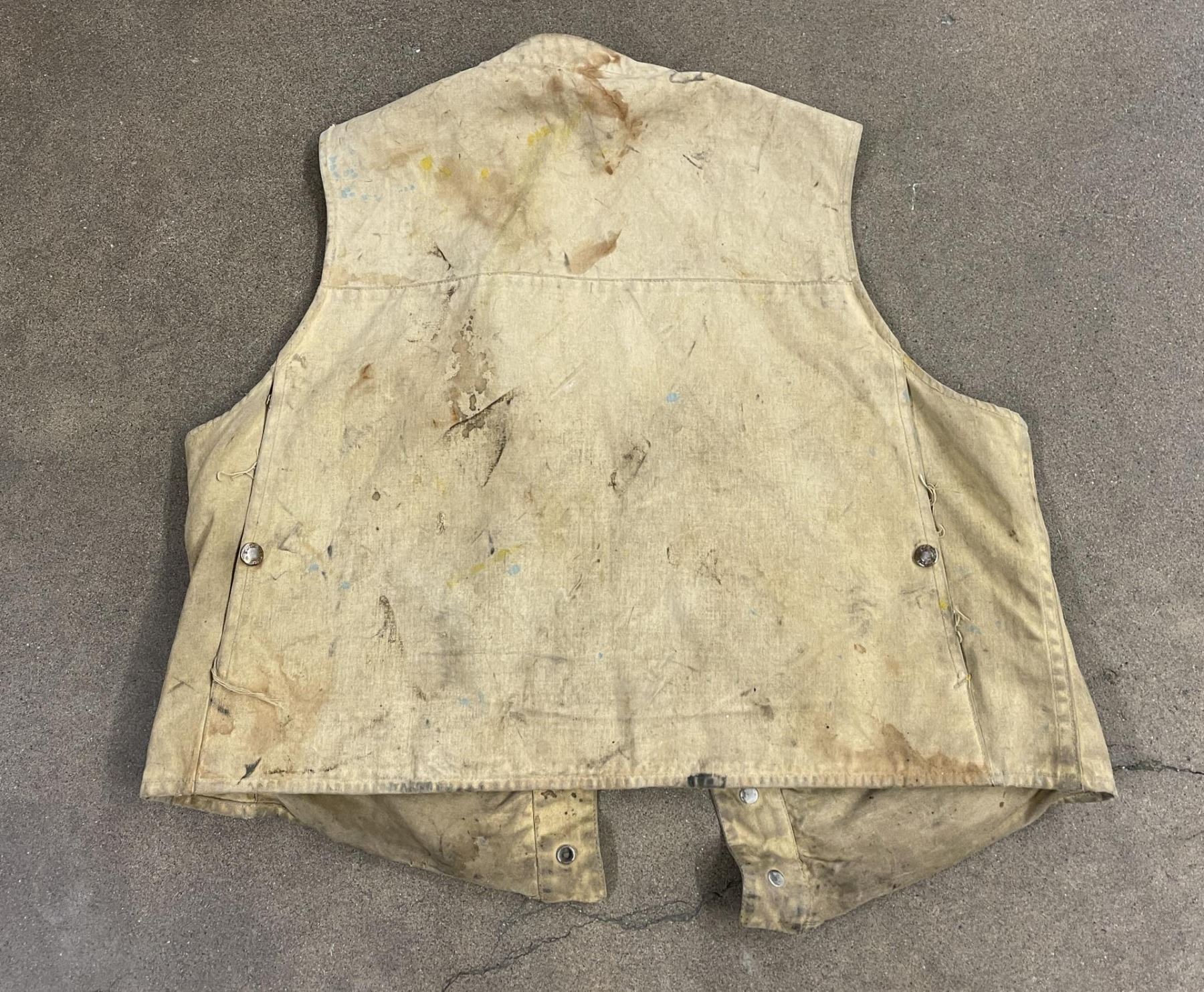 Vintage Filson Tin Cloth Hunting Vest