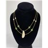 Image 2 : Alaskan Fossil Walrus Tooth and Jade Necklace