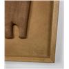 Image 2 : Mid Century Klara Sever Leather Wall Sculpture