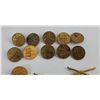 Image 2 : Lot of Post WW1 Gilt Collar Discs Insignia