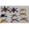Image 2 : Lot of WW1 Infantry Officers Collar Insignia