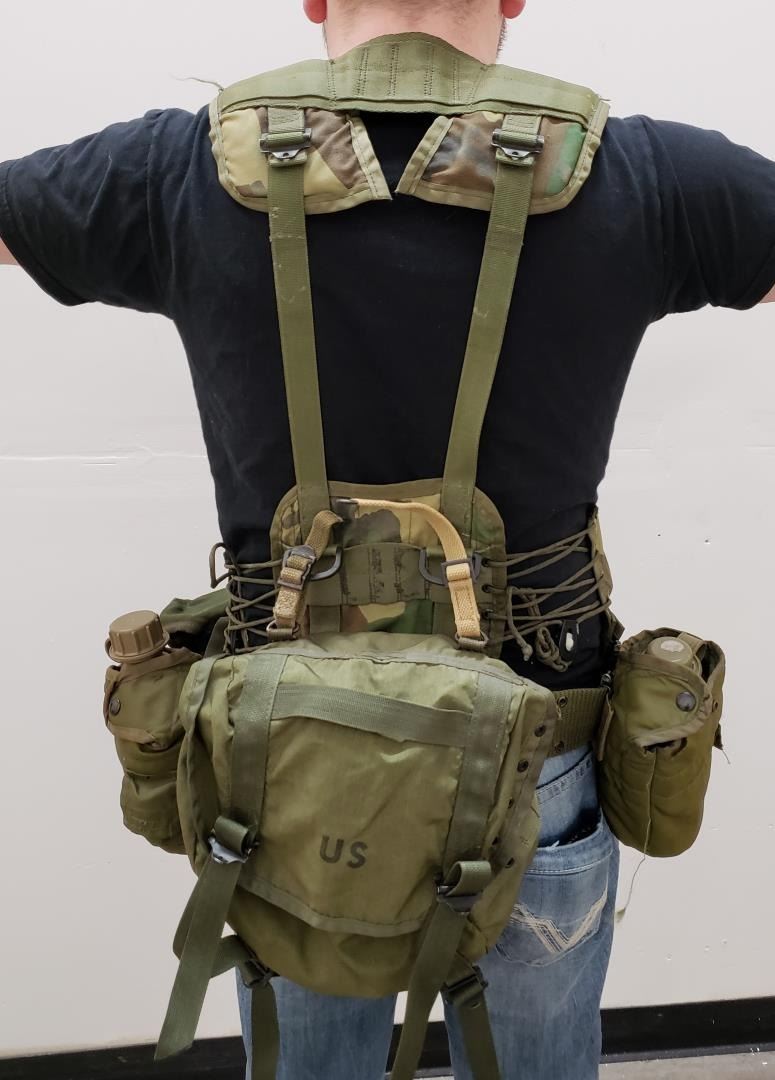 US Army LBV Load Bering Vest and Belt Setup