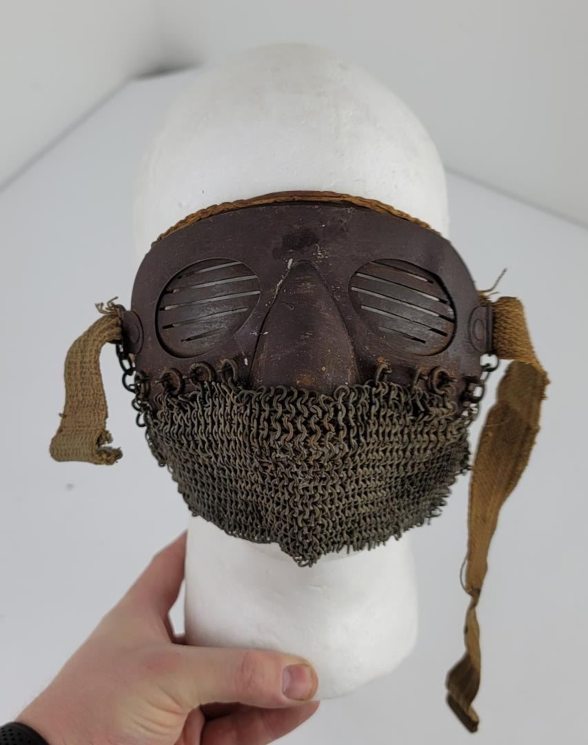 WW1 British Chain Mail Tank Crew Splatter Mask