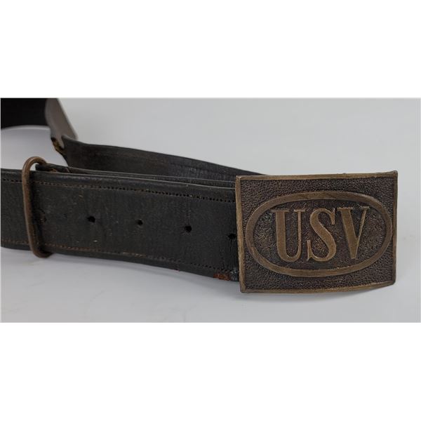 Spanish American War Belt USV US Volunteers