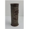 Image 2 : WW1 Verdun France Trench Art Shell Vase Rose