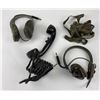 Image 2 : Lot of 4 WW2 Signal Corps Headphones