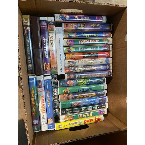 3 boxes of VHS