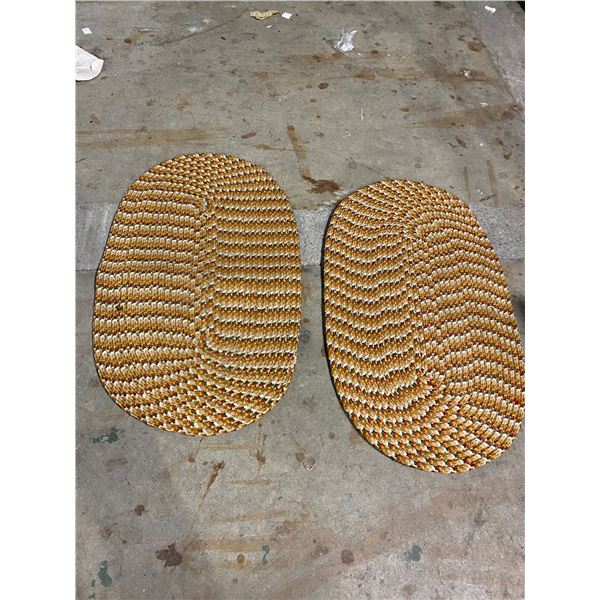 2 area carpets 33x19 inches