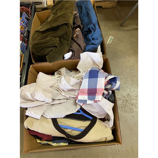 2 boxes men's clothing