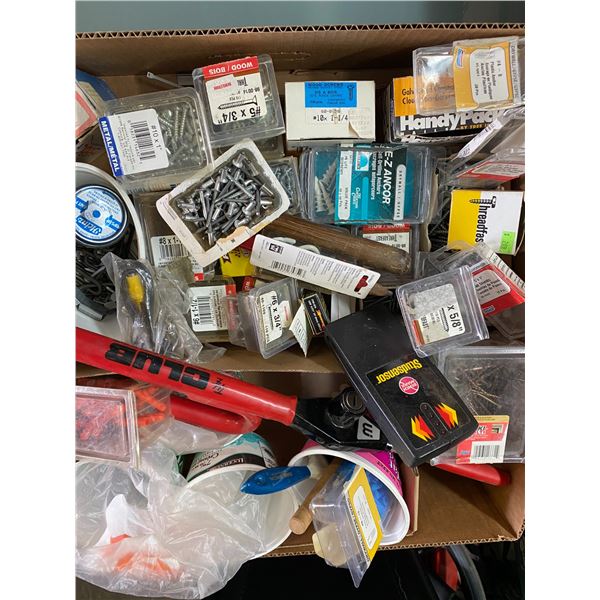 Box of hardware screws ect