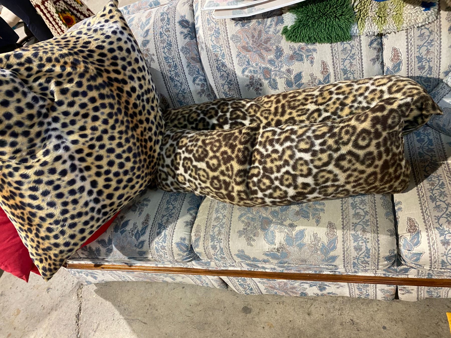 3 animal print cushions