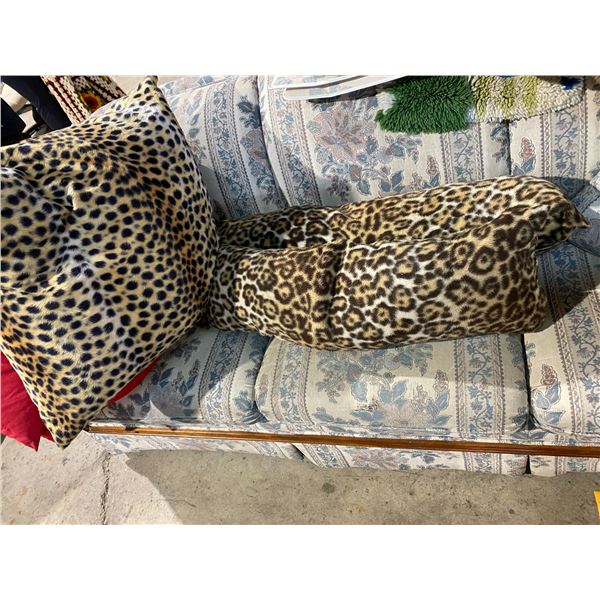 3 animal print cushions