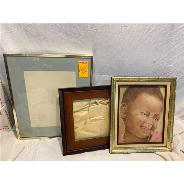 oil on canvas and 2 frames