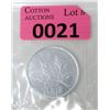 Image 1 : 1 Oz .9999 Fine Silver 2008 Canada Maple Leaf Coin