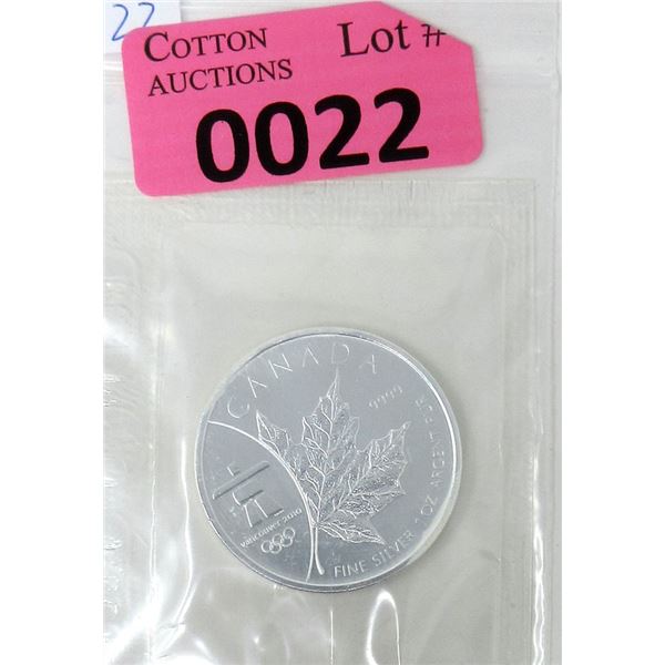 1 Oz .9999 Fine Silver 2008 Canada Maple Leaf Coin