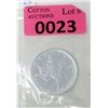 Image 1 : 1 Oz .9999 Fine Silver 2006 Canada Maple Leaf Coin