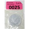 Image 1 : 1 Oz .9999 Fine Silver 2004 Canada Maple Leaf Coin