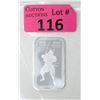 Image 1 : 1 Oz. Samurai Warrior .999 Silver Bar