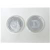 Image 2 : 5 Silver Plated Dogecoin Commemorative Rounds