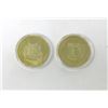 Image 2 : 5 Gold Plated Dogecoin Commemorative Rounds