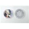 Image 2 : 3 US Mint Marilyn Monroe Coloured Rounds