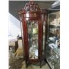 Image 1 : Curved Front Display Cabinet with Key - Contents sold separately