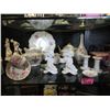 Image 1 : Shelf Lot of China and Candle Sticks