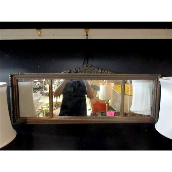 Vintage Wall Mirror - 37" wide x 15" tall