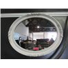 Image 1 : White Framed Oval Wall Mirror