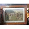 Image 1 : Victorian Tinted Print with Wide Oak Frame