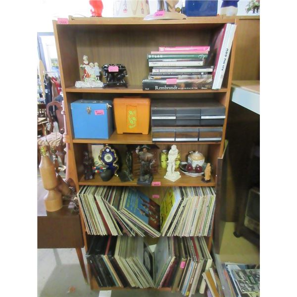Teak Bookcase - 12" x 36" x 72" tall