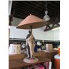 Image 1 : Large Vintage Lamp - 31" at the top of the shade