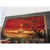 Image 1 : Large Framed Fabric Art