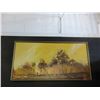 Image 1 : Mid-Century Oil Painting - 25 "x 45" Framed