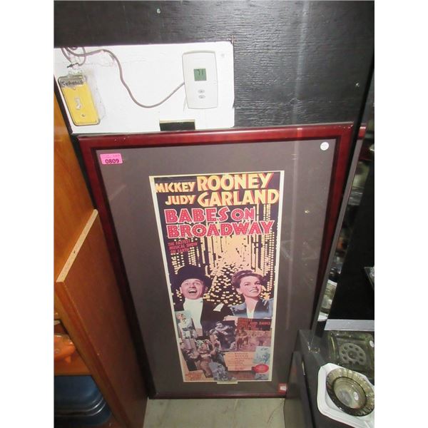 Framed Movie Poster "Babes on Broadway"