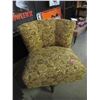 Image 1 : Vintage Fabric Upholstered Swivel Chair