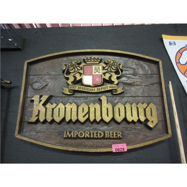 Kronenbourg Beer Sign - 16" x 22"